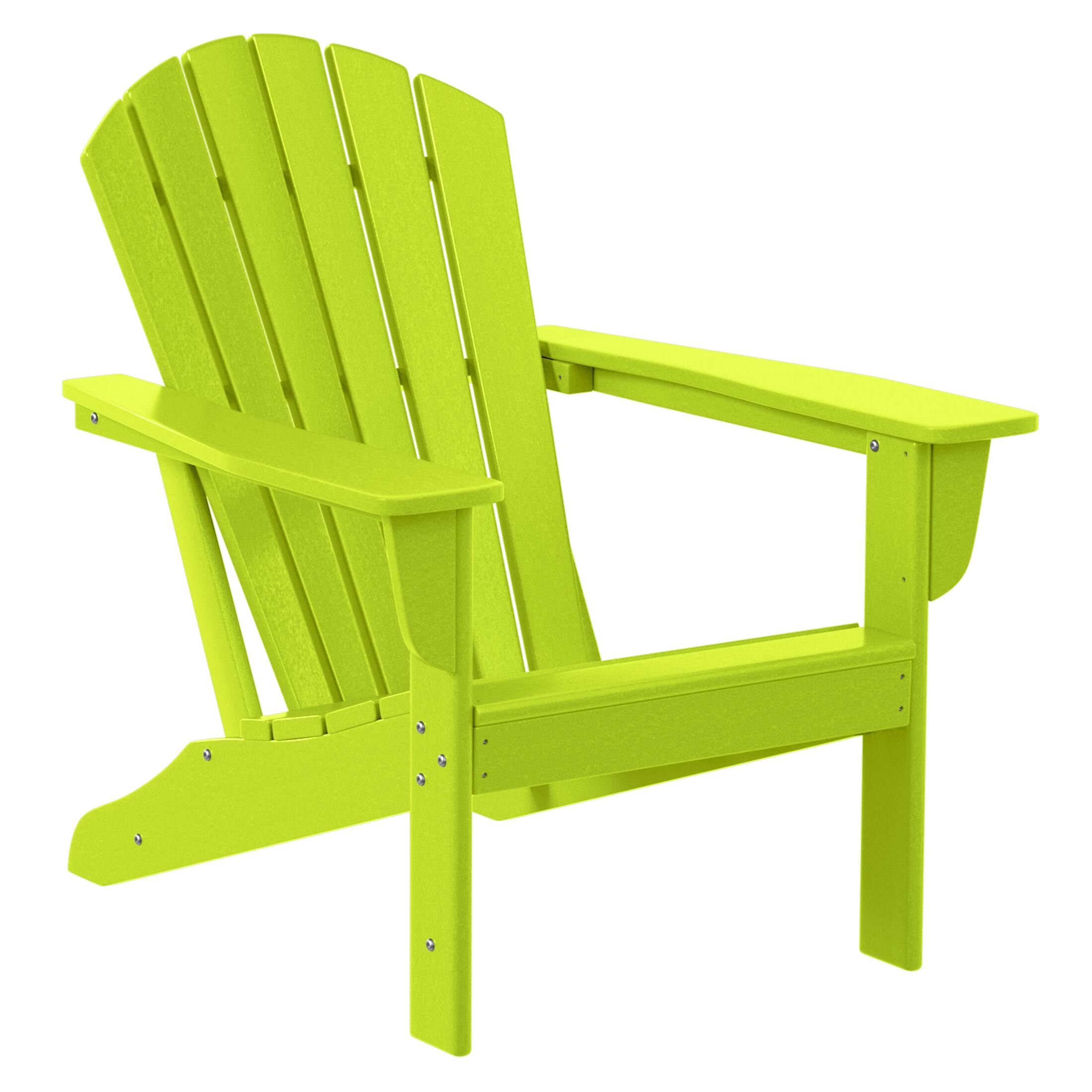 Left. WestinTrends - WestinTrends Dylan Outdoor Adirondack Chair (Set of 2) - Lime.