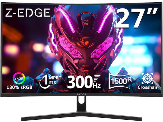 Z-EDGE 27"
130% sRGB
1 ms MPRT
300 Hz
1500 R
Crosshair