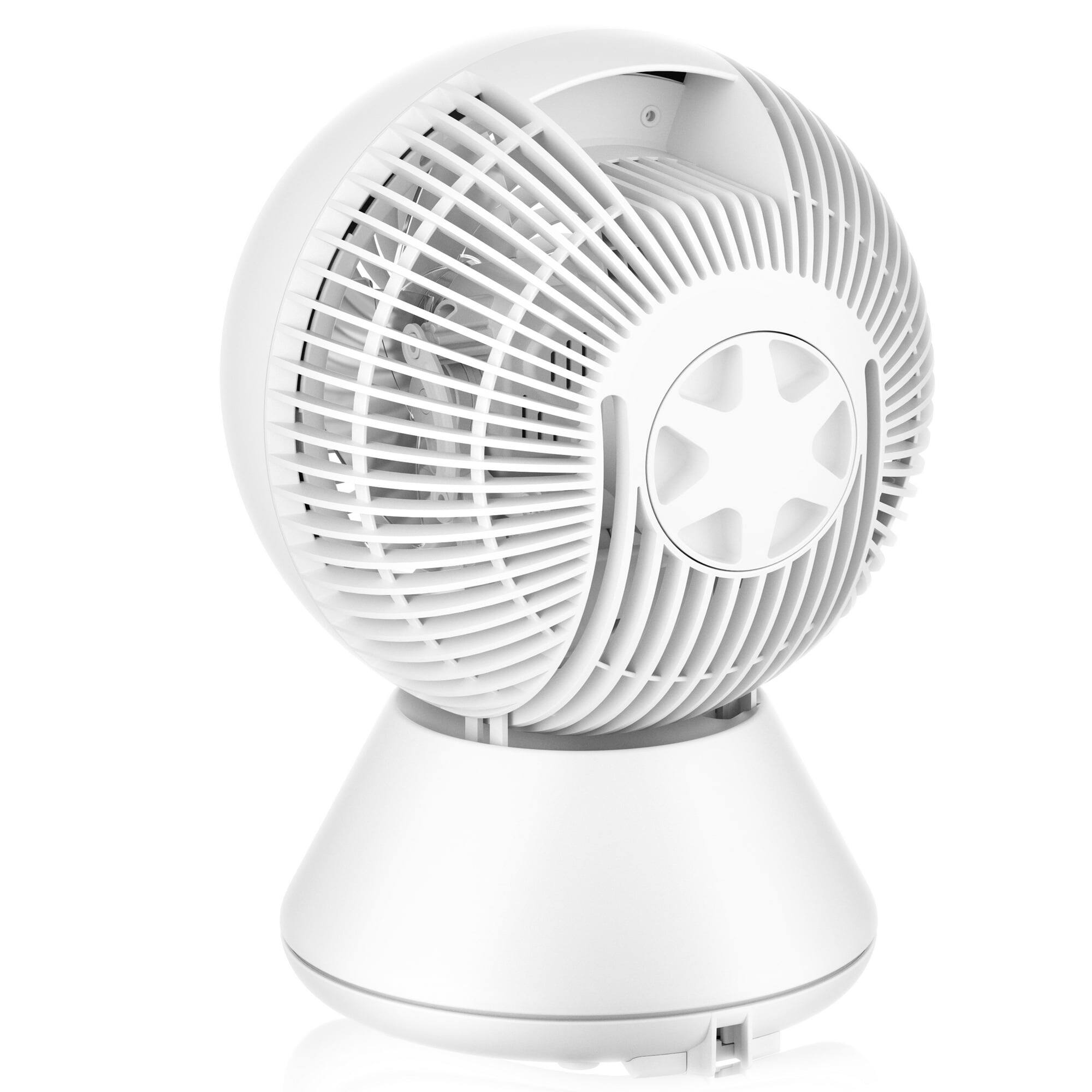 Alt View 6. Midea - Midea 6” Table Fan with Remote, 5 Speeds,Table 3D  turbo air  circulator with  High Velocity, 85° Oscillation - White.