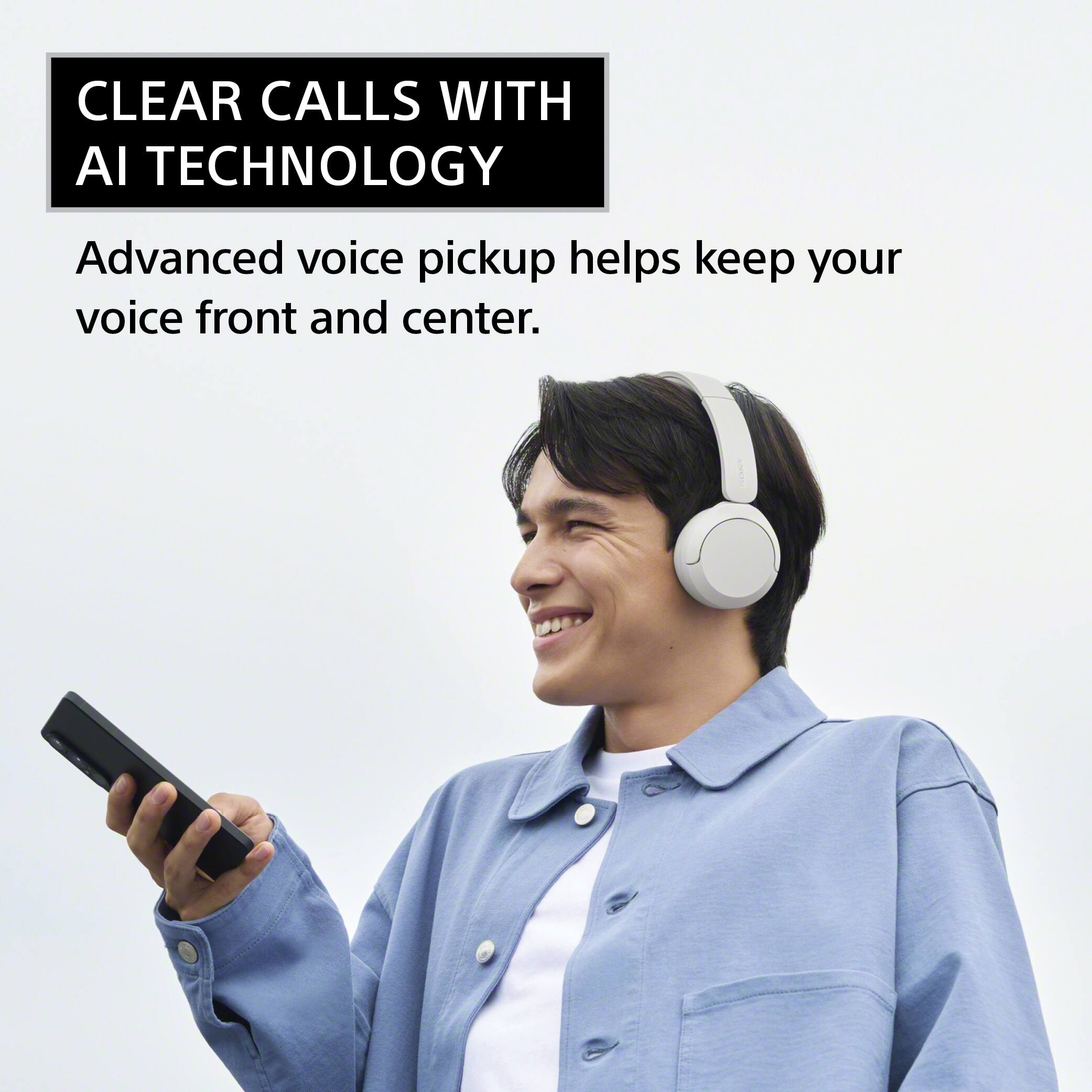 CLEAR CALLS WITH AI TECHNOLOGY  
Advanced voice pickup helps keep your voice front and center.
