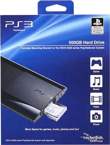 Best Buy: Rocketfish™ 500GB Hard Drive for PlayStation 3 Multi