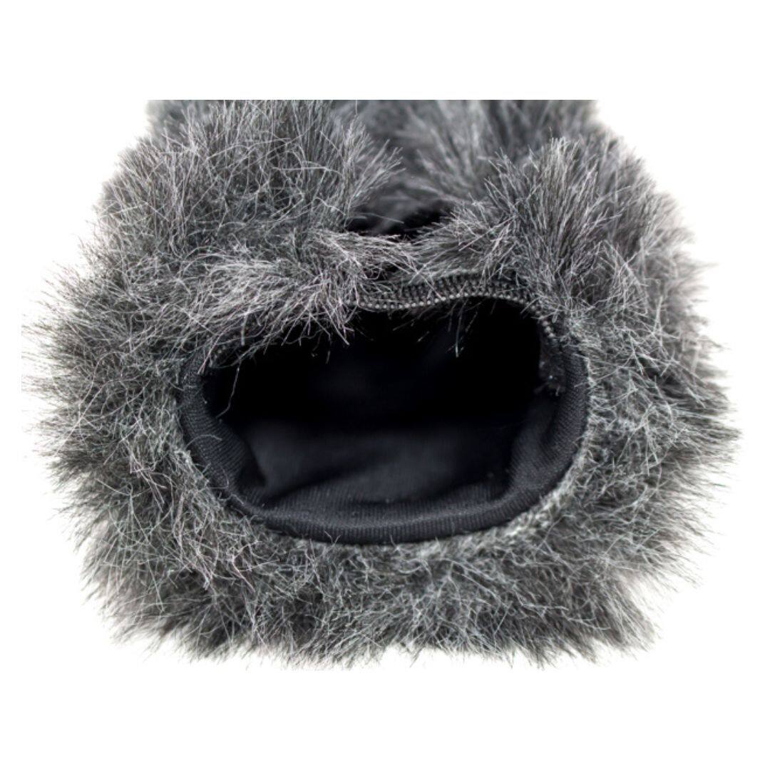 Left. Azden - Azden SMX 15 Powered Shotgun Video Black Microphone and Windshield Cover Bundle.