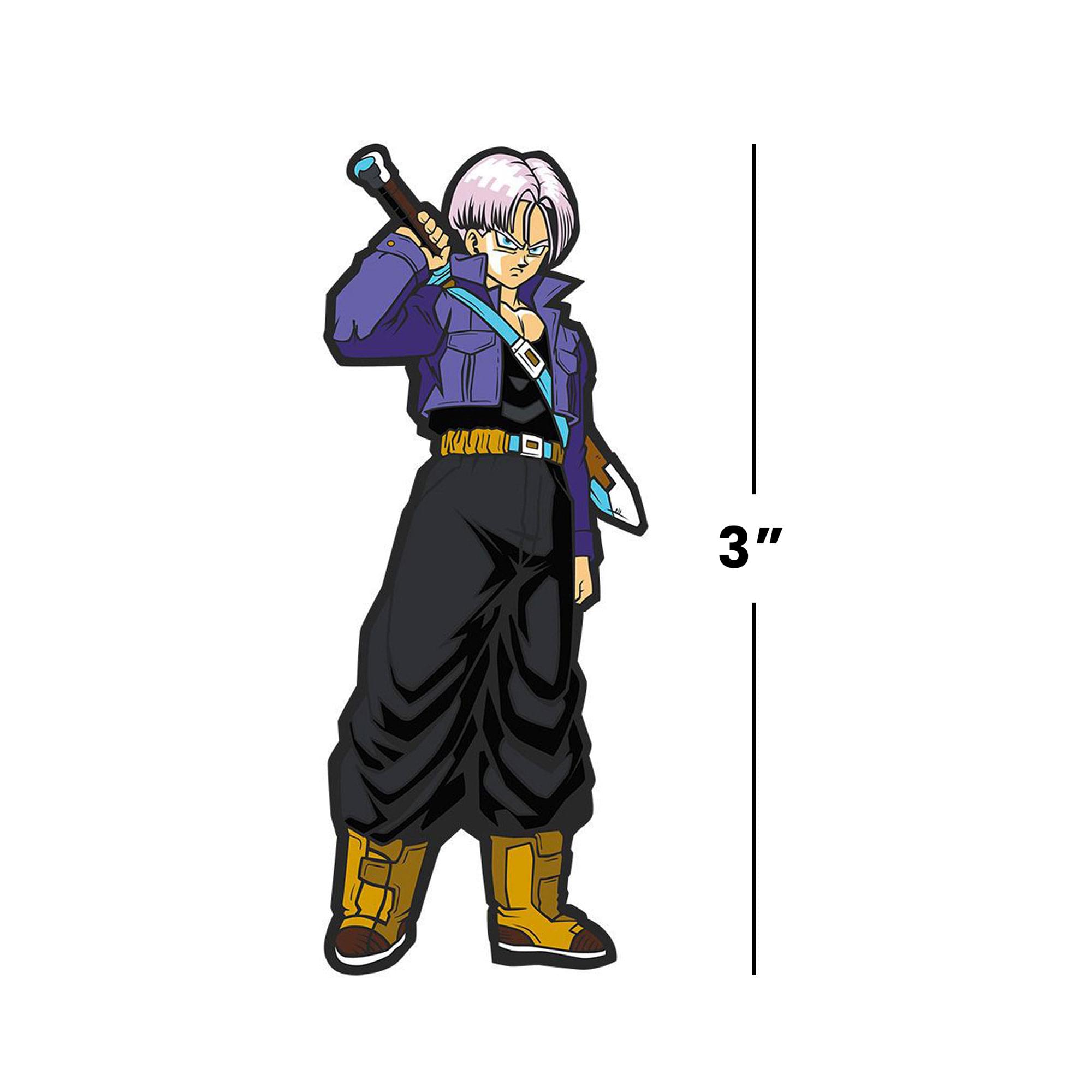Alt View 4. CMD Collectibles - Dragon Ball Z 3-Inch Collectible Enamel FiGPiN - Trunks - Grey.
