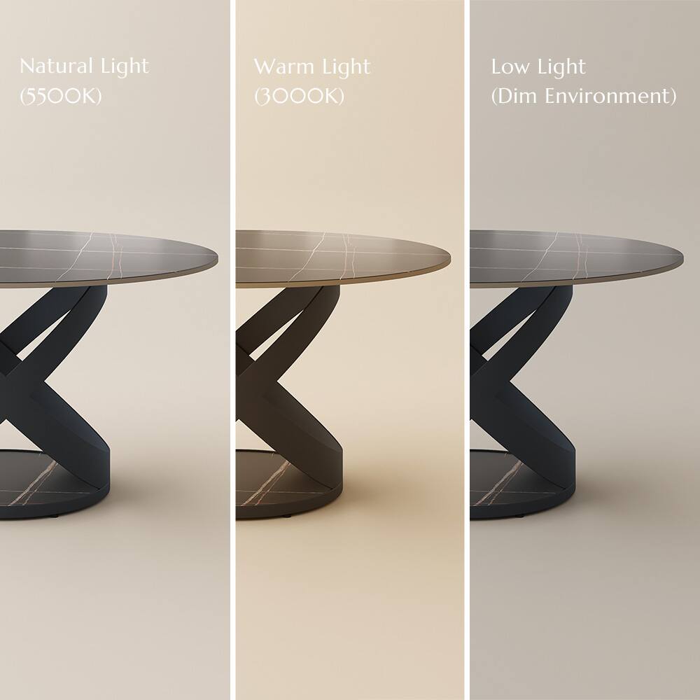 Natural Light (5500K)  
Warm Light (3000K)  
Low Light (Dim Environment)
