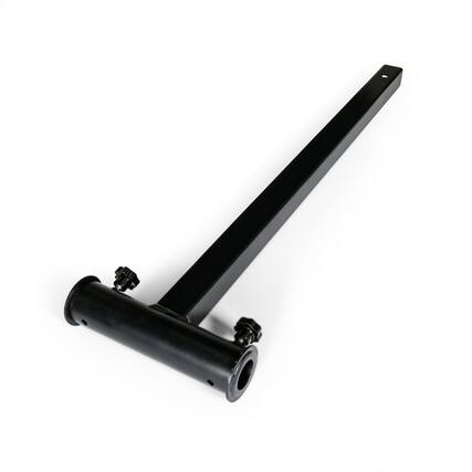 Front. Camco - Camco Durable Alloy Steel Hitch Mount Umbrella Holder for Shaded Outdoor Events - Black.