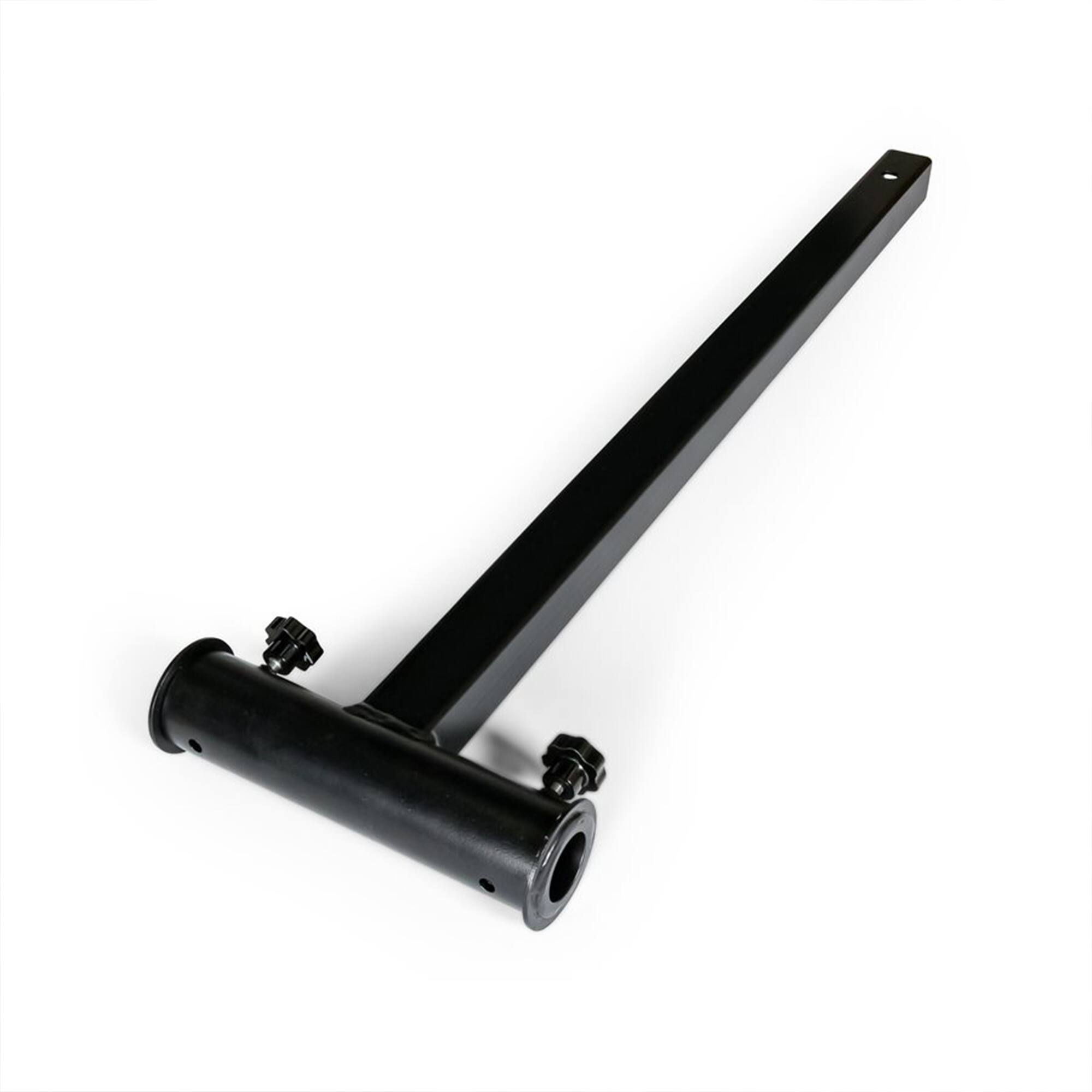Front. Camco - Camco Durable Alloy Steel Hitch Mount Umbrella Holder for Shaded Outdoor Events - Black.