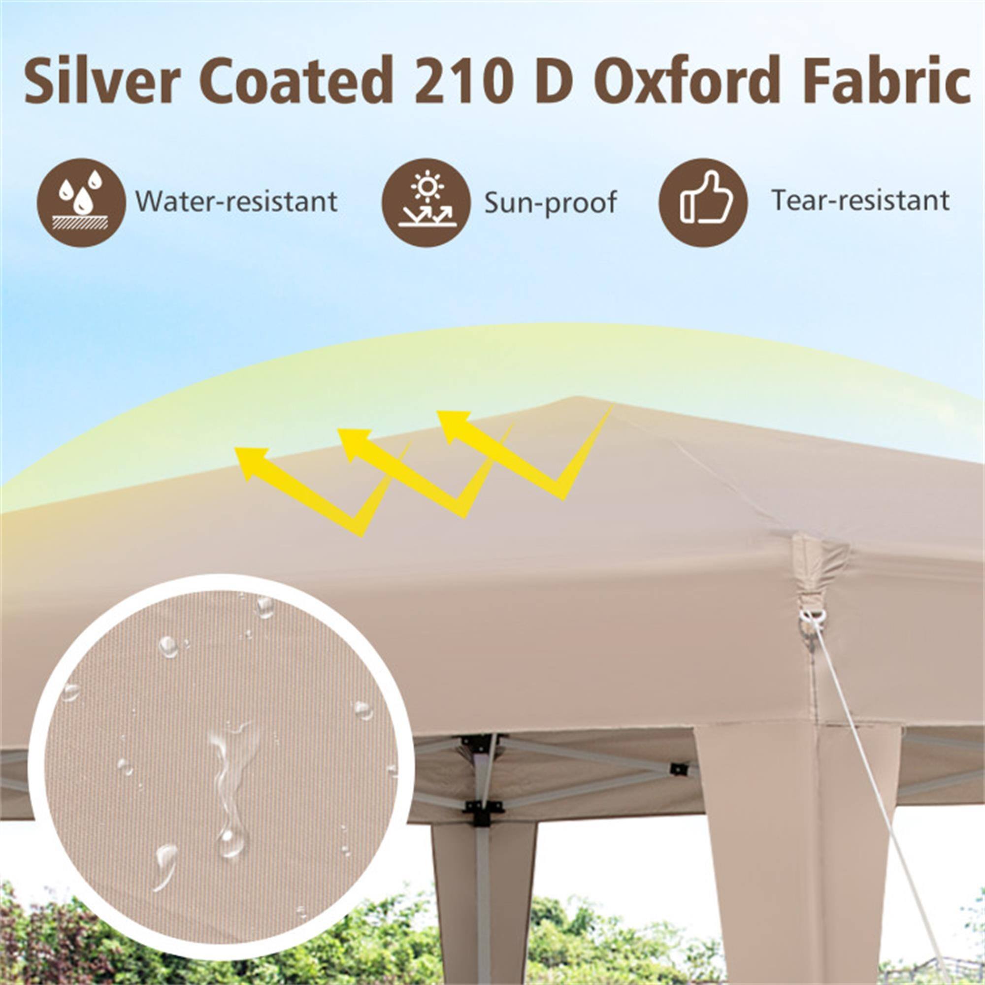 Silver Coated 210 D Oxford Fabric

- Water-resistant
- Sun-proof
- Tear-resistant