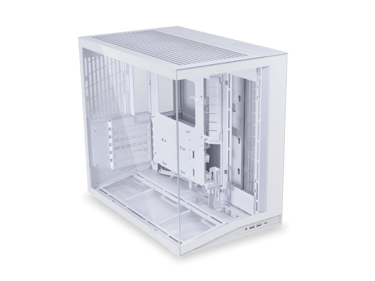 Alt View 6. Lian Li - O11D MINI V2 Compact ATX Mid-Tower Airflow Case Panoramic View Fully Ventilated Airflow Adjustable I/O, O11DMIV2W - White.