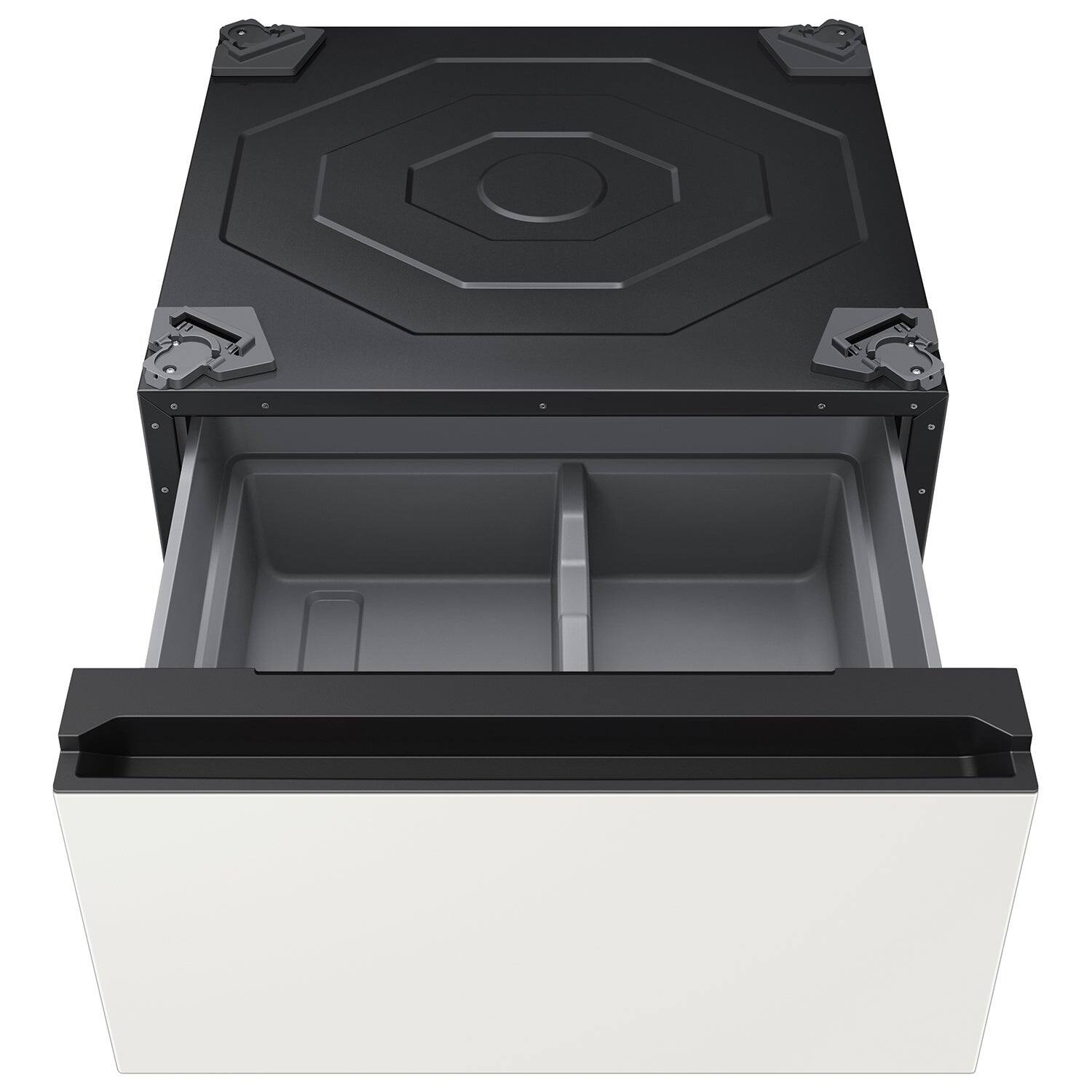 Alt View 11. Samsung - Bespoke 27" Wide Laundry Pedestal with Storage Drawer - Ivory.