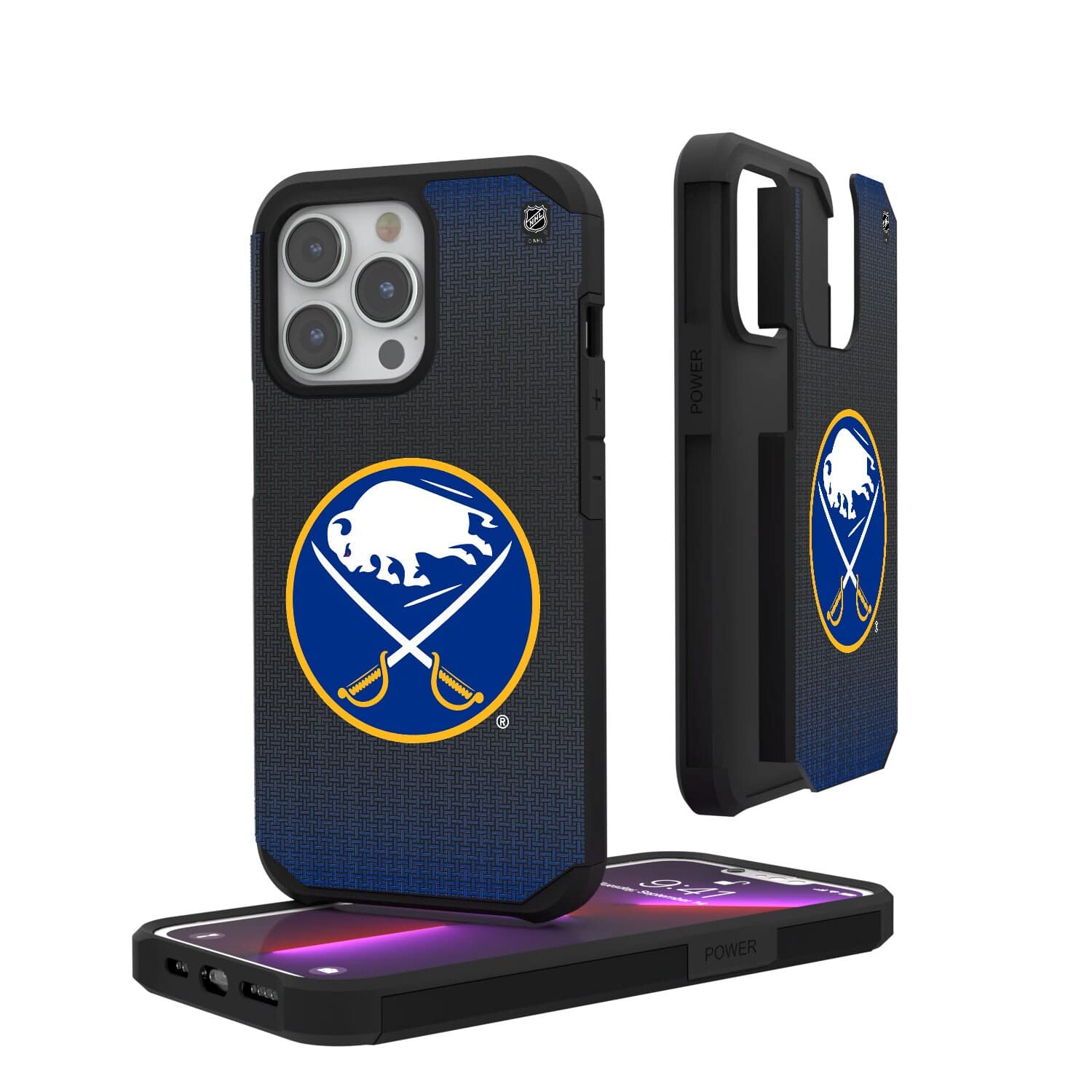 Keyscaper - NHL - Buffalo Sabres Linen Logo iPhone Rugged Case - 15 Pro Max - Black price history on PriceWatchPro