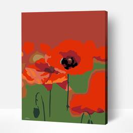 Artwille - Paint By Number Kit Poppy Flower