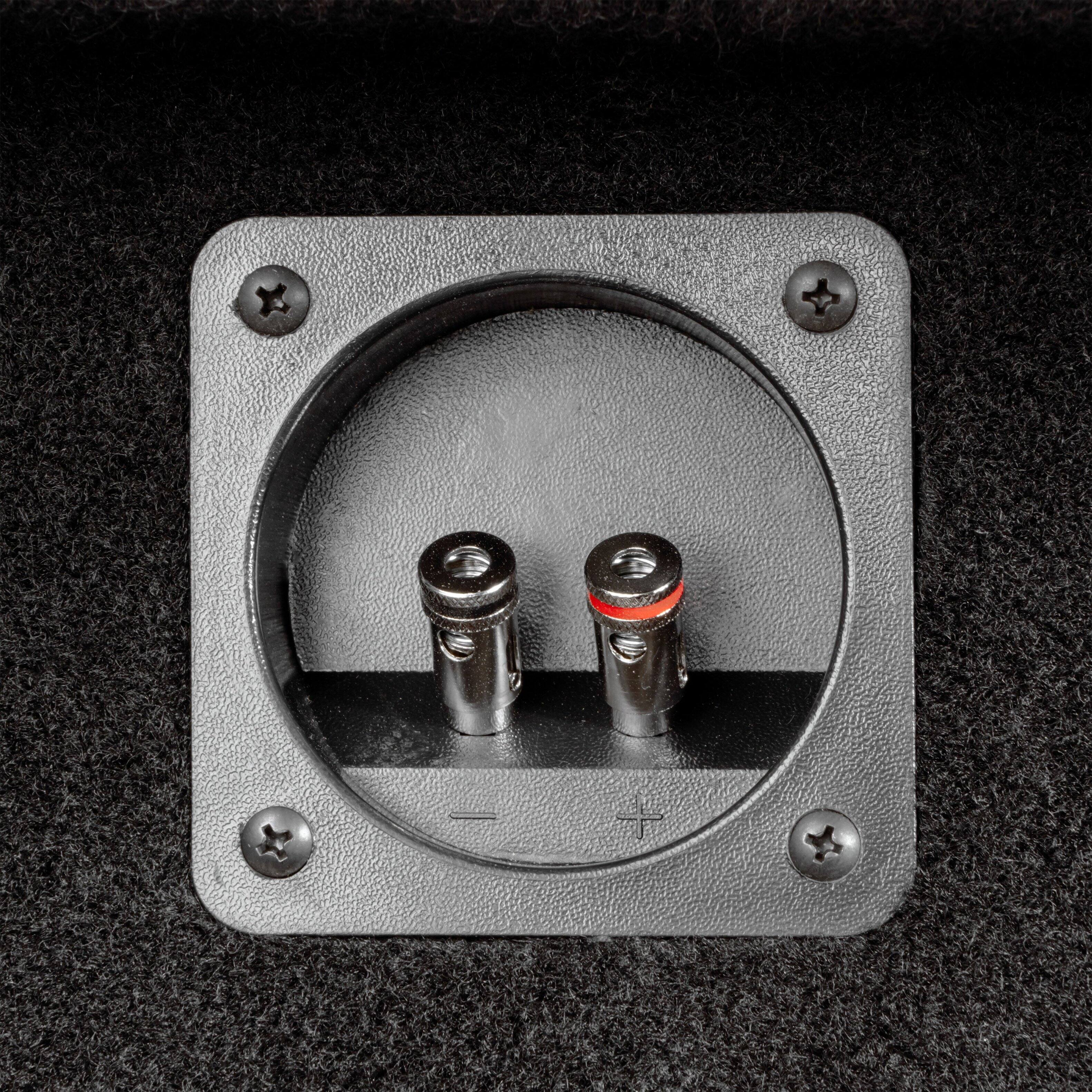 Alt View 4. NVX - 2014-2021 Toyota Tundra Double Cab - Custom-Fit Loaded Dual 10" Sealed Subwoofer Enclosure - Black.