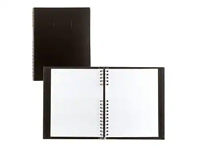 Front. Blueline - AccountPro Record Book, 7.69" x 10.25", 150 Sheets/Book - Black.