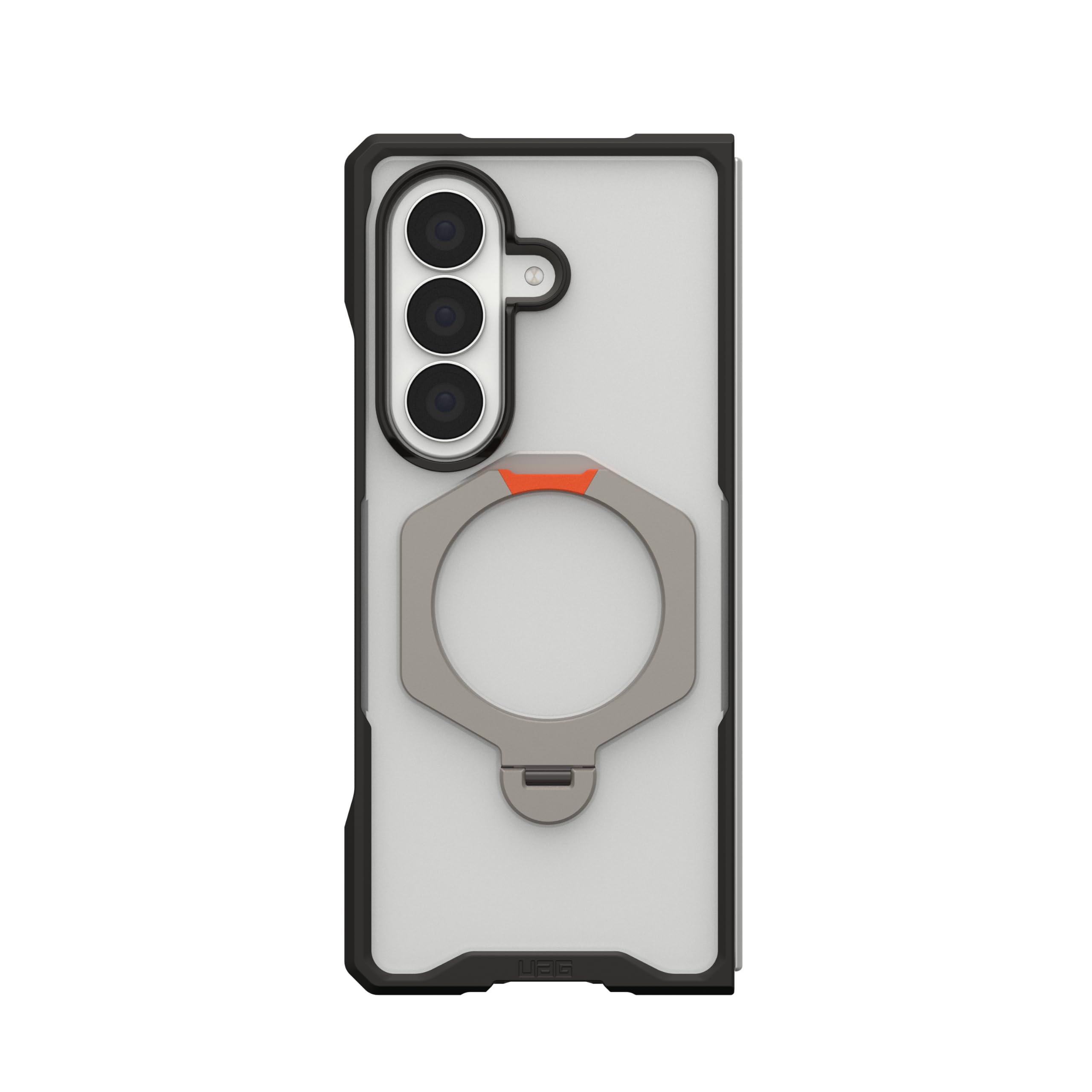 Alt View 3. UAG - Designed for Samsung Galaxy Z Fold8 Ultra Case, 360 Rotatable Kickstand, Mouve XTE - Ice.