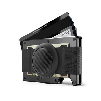 The Ridge Wallet CARBON FIBER AIRTAG CASH STRAP Silver XUWCI206125 The Ridge Wallet CARBON FIBER AIRTAG CASH STRAP Silver XUWCI206125