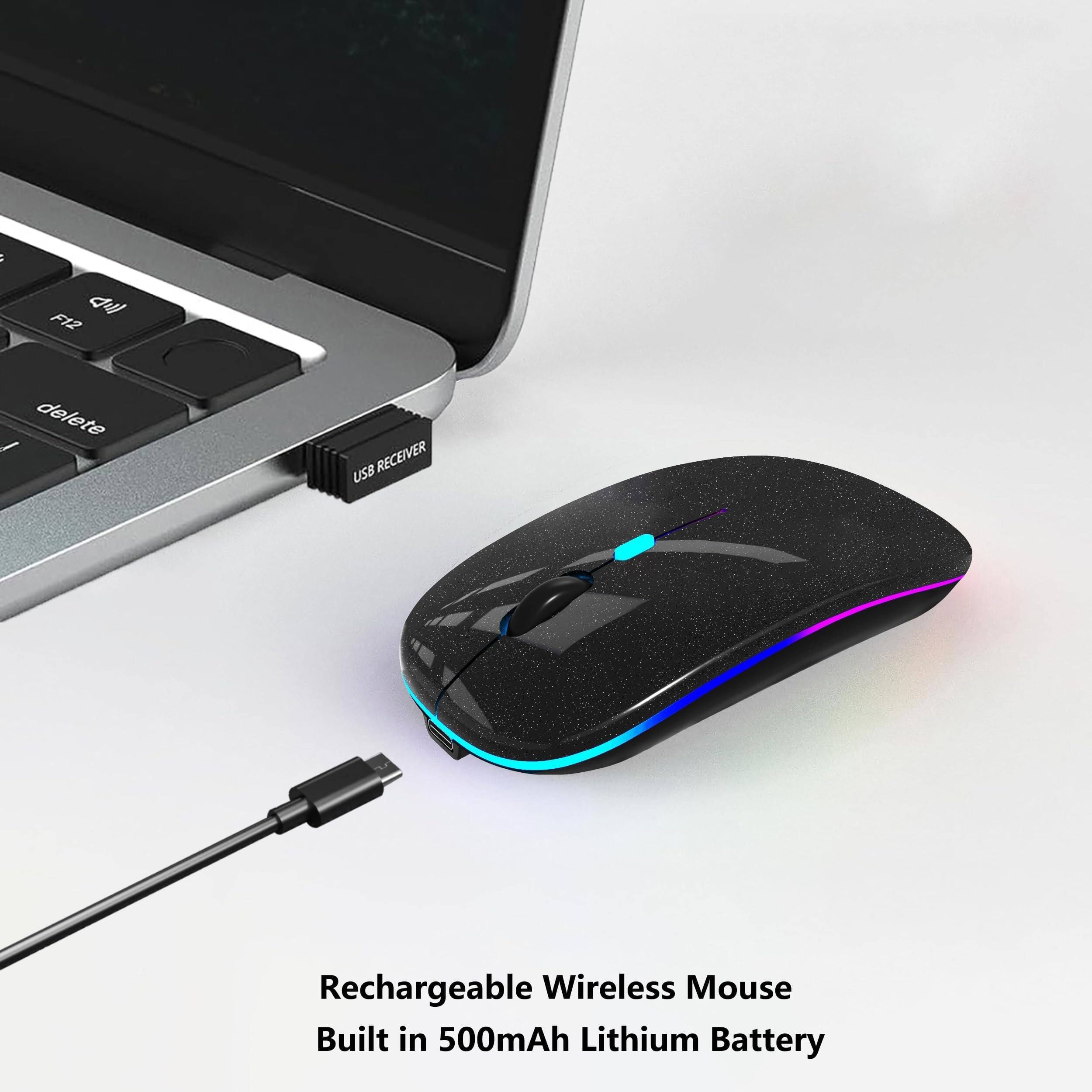 Rechargeable Wireless Mouse  
Built in 500mAh Lithium Battery
