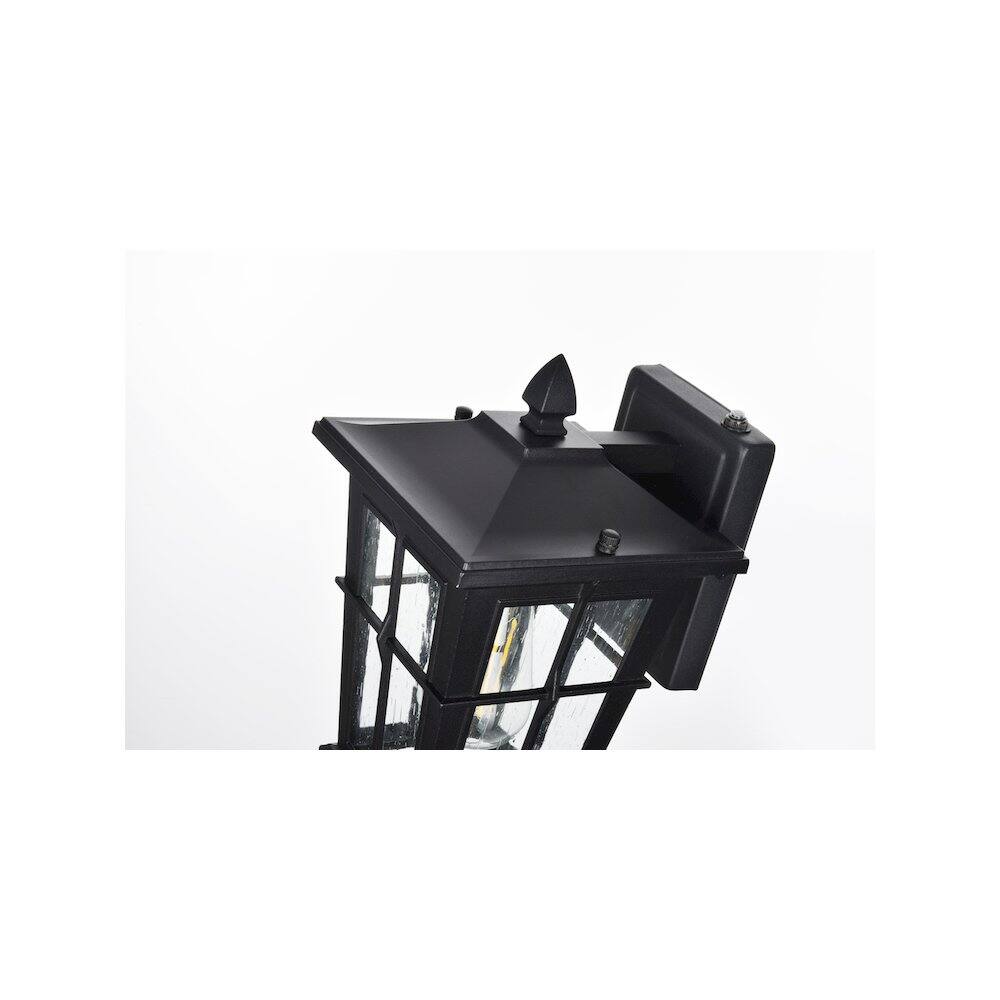 Alt View 3. Elegant Lighting - Bodine 7 inch Outdoor Pendant in Black - Black.