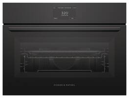 Fisher & Paykel - 24" 1.7 Cu Ft Built-in Convection Speed Single Oven, 5" Touchscreen - Compact - Minimal - Black