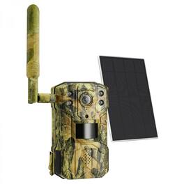 Cluzine - 4G LTE Solar Trail Camera, 14MP Photos, 2K Video, 7800mAh Battery, Weatherproof