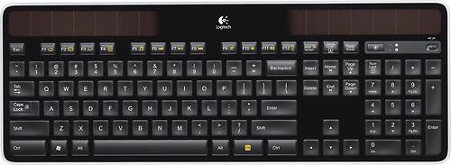 Logitech K750 Solar Wireless Keyboard Black K750 Best Buy