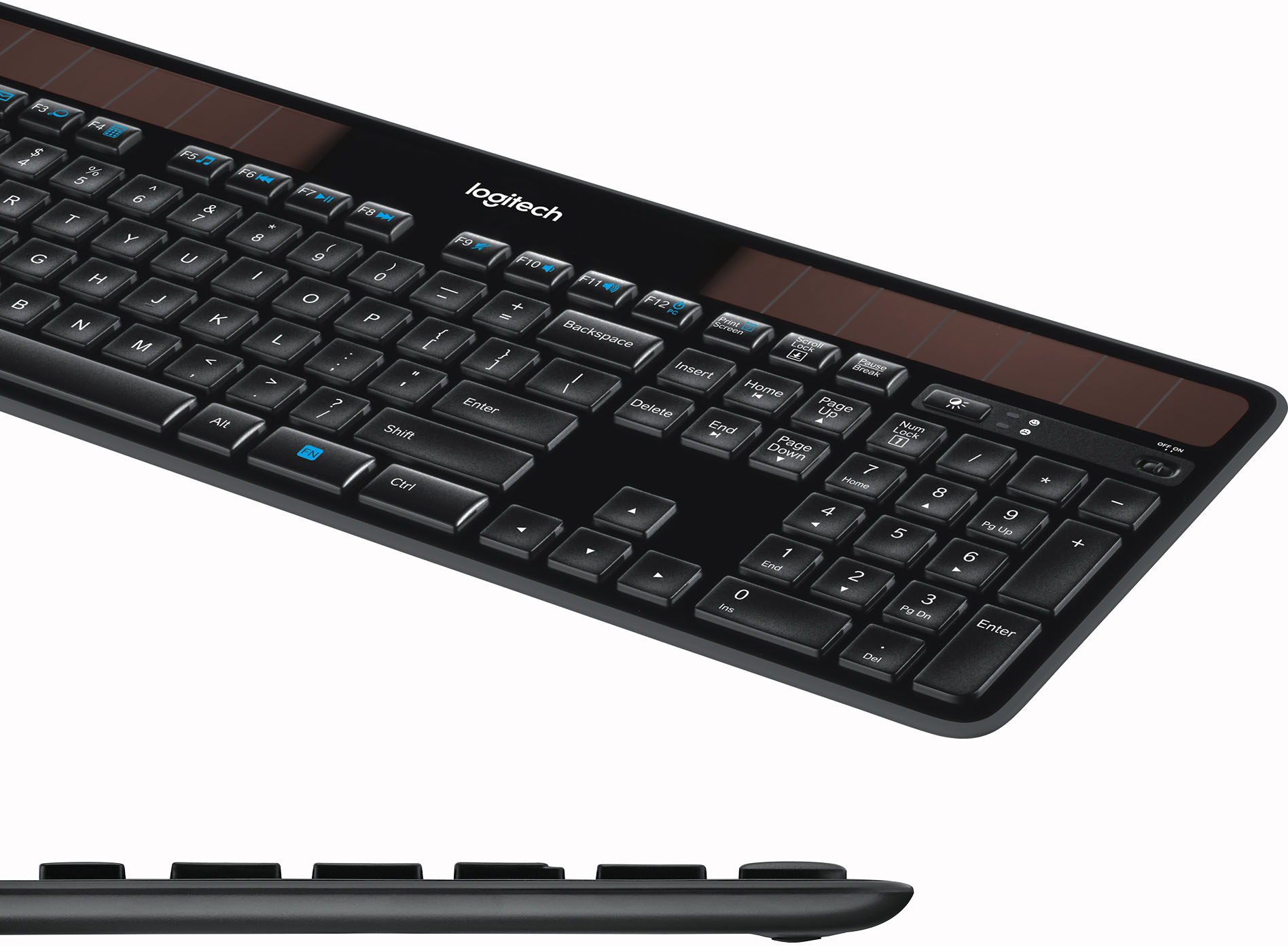 kapitalisme Foranderlig Lys Best Buy: Logitech K750 Solar Full-size Wireless Scissor Keyboard Black  920-002912