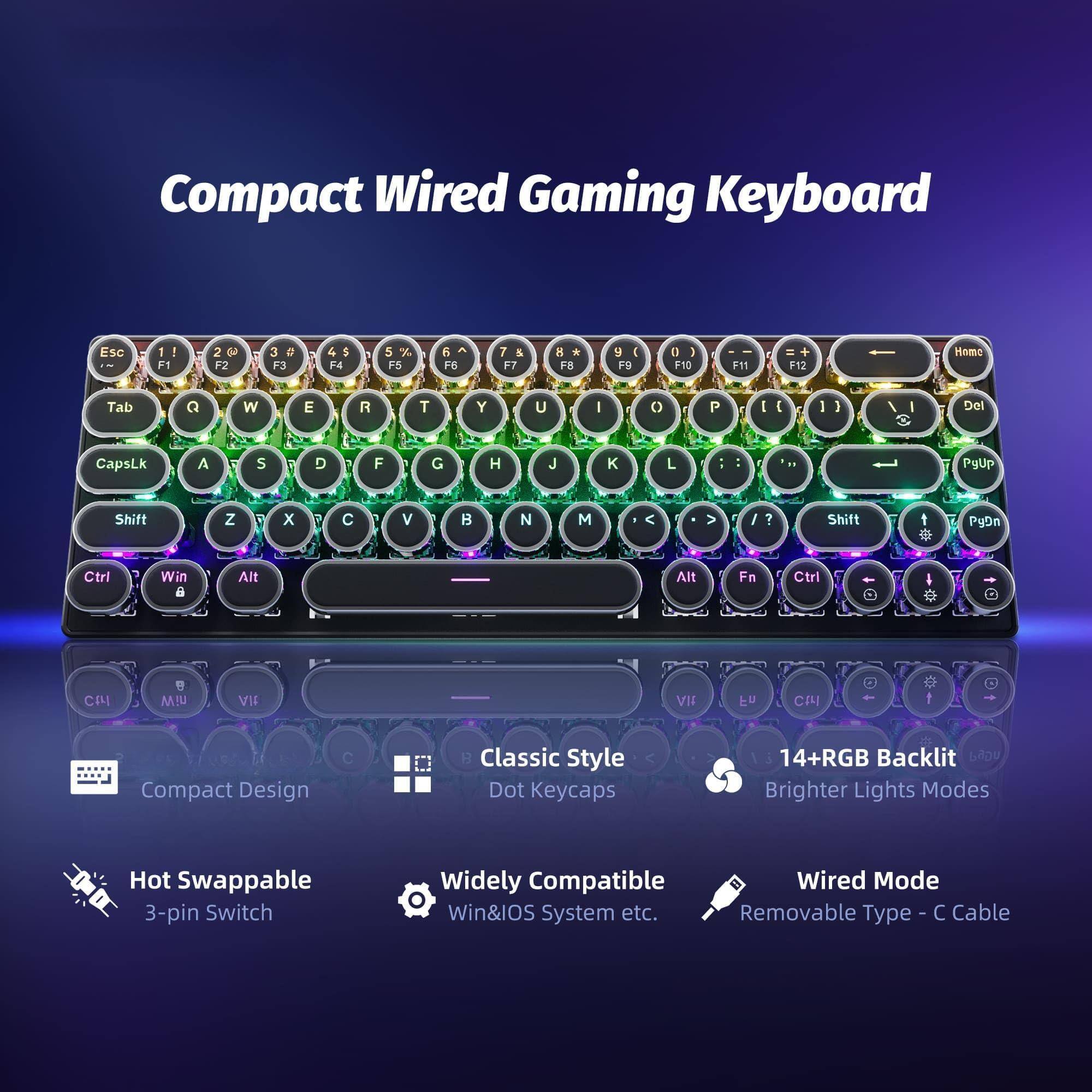 Reds Spade 65 Wired Mechanical Gaming Keybaord Compact Mini With Arrow ...