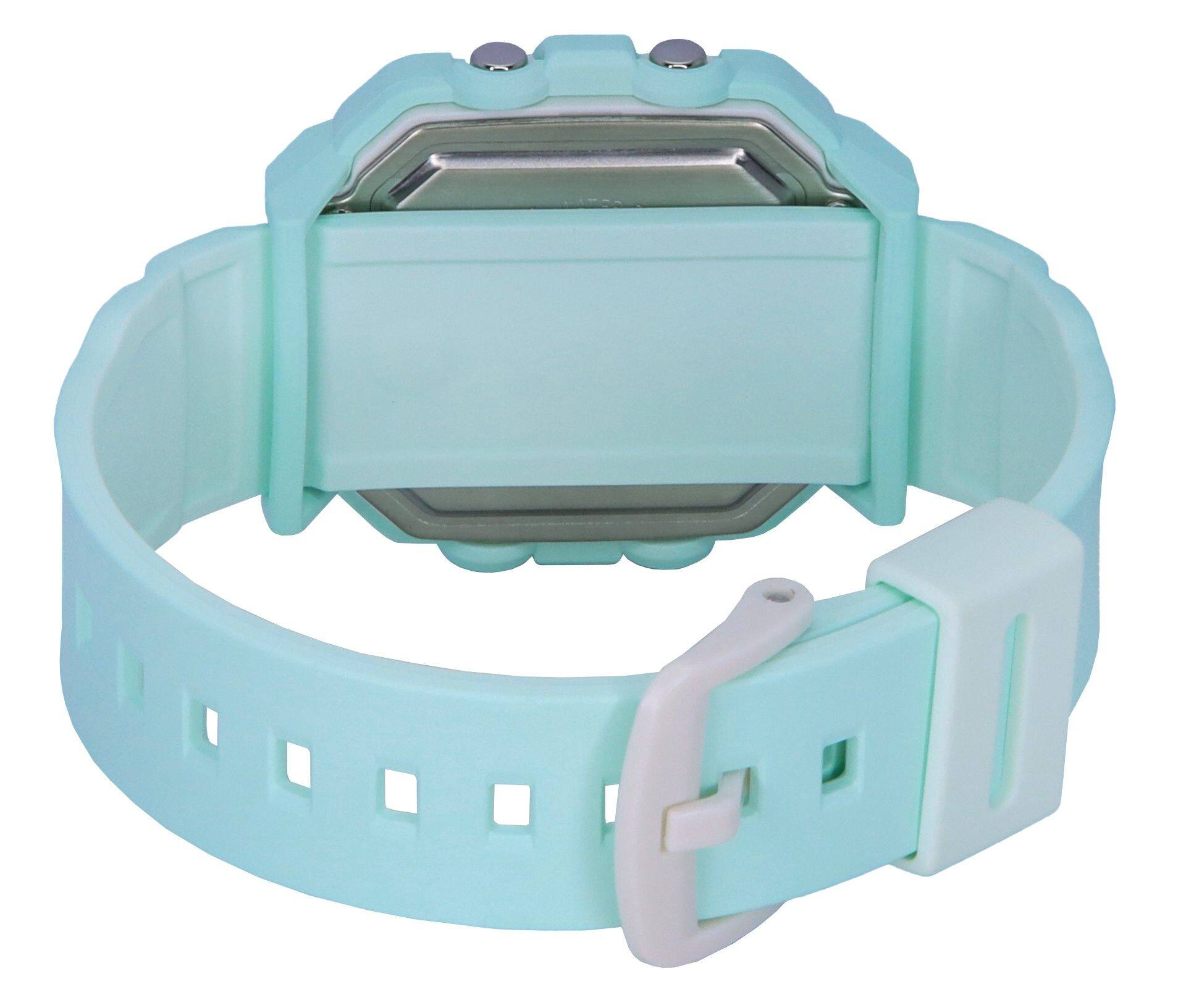 Back. Casio - Baby-G Digital Resin Strap Mint Green Dial Quartz BGD-10-3 100M Women's Watch - Mint Green.