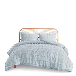 Gracie Mills - Eloise Clip Jacquard Comforter Set - Blue