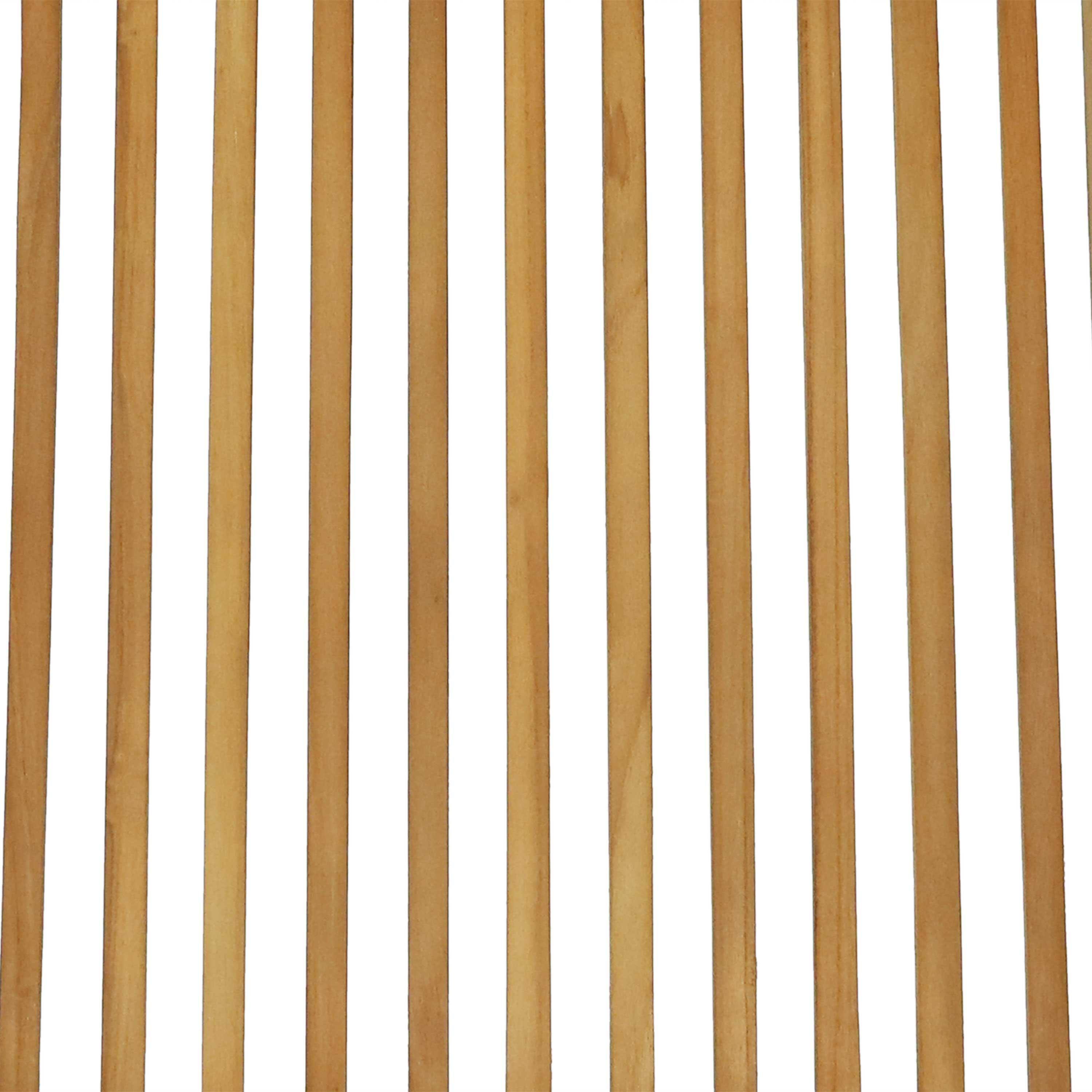 Alt View 7. Sunnydaze - Hyannis Solid Teak Wood Folding Slat-Back Patio Chair - Light Brown.