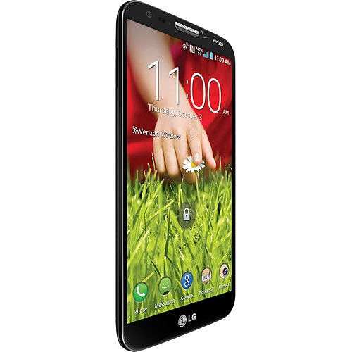 LG - G2 4G LTE with 32GB Memory Cell Phone - Black (Verizon Wireless) - Angle