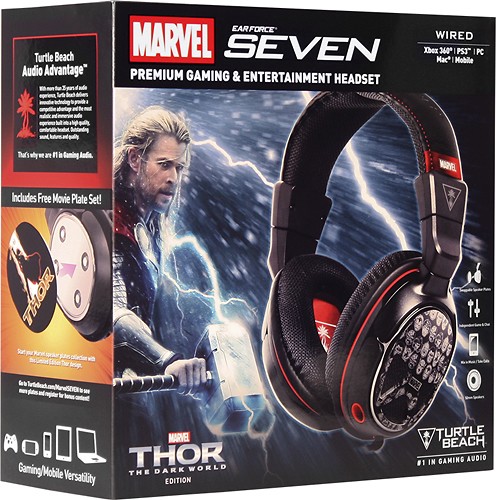  Turtle Beach - Ear Force Marvel Seven Gaming Headset for Xbox 360, PlayStation 3, Windows and Mac