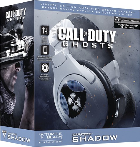 Best Buy: Turtle Beach Call of Duty: Ghosts Shadow Ear Force Limited  Edition Amplified Gaming Headset TBS-4230-01