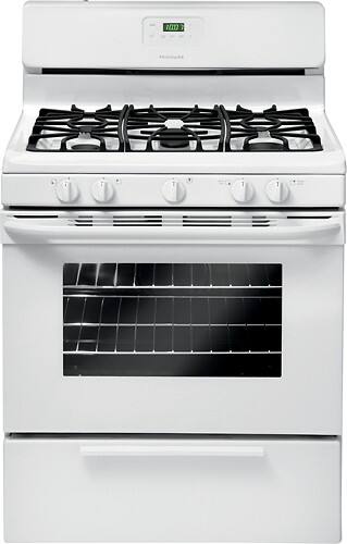 Frigidaire - 30" Freestanding Gas Range - White-Front_Standard 