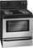 Angle. Frigidaire - 5.3 Cu. Ft. Self-Cleaning Freestanding Electric Range - Stainless/Stainless look.