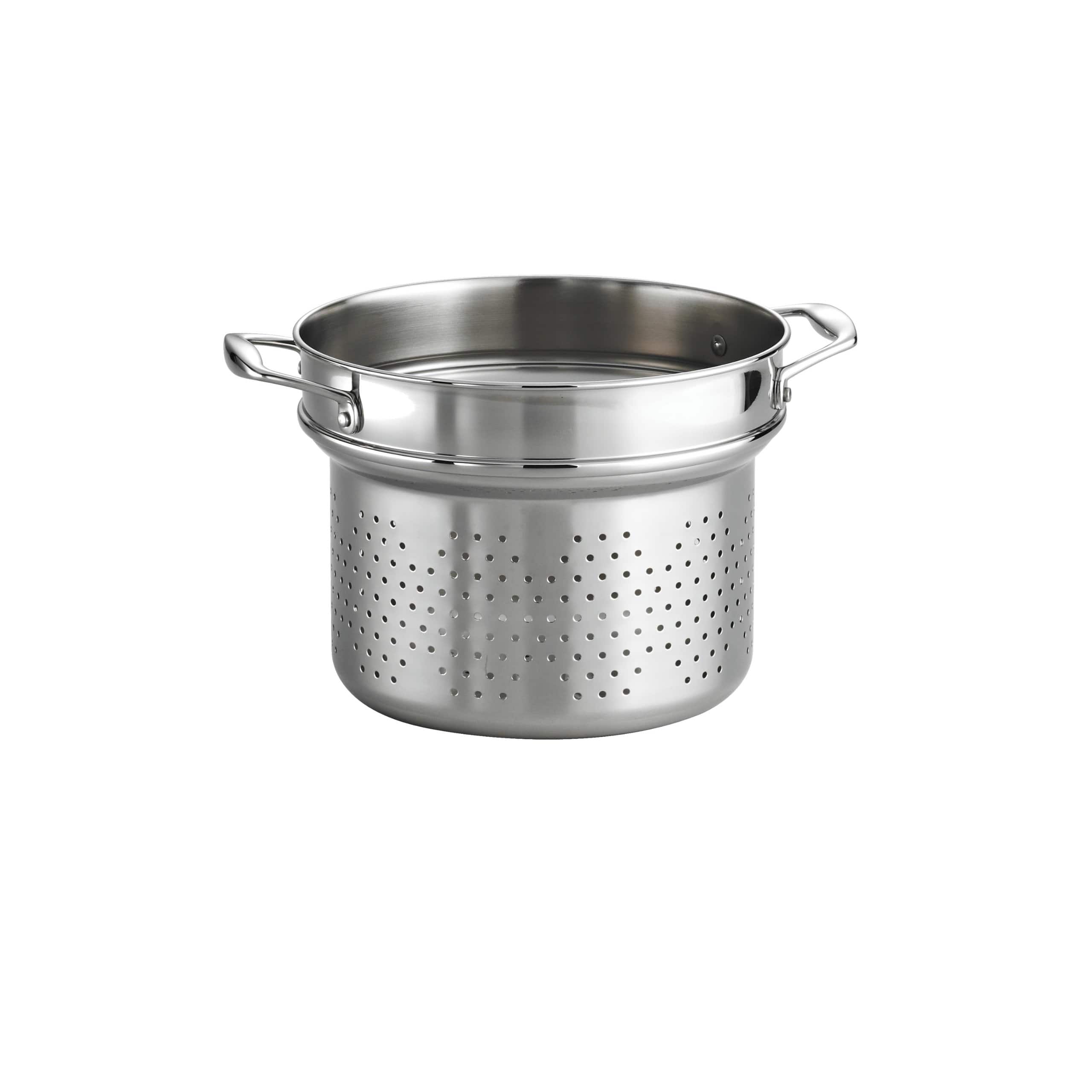 Tramontina - Stainless Steel Pasta Strainer Insert for Pot, Basket compatible with 8-Quart Stock Pot