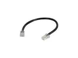 Cables to Go - C2G 04106 Cat6 Cable - Non-Booted Unshielded Ethernet Network Patch Cable, Black (1 Foot, 0.30 Meters)