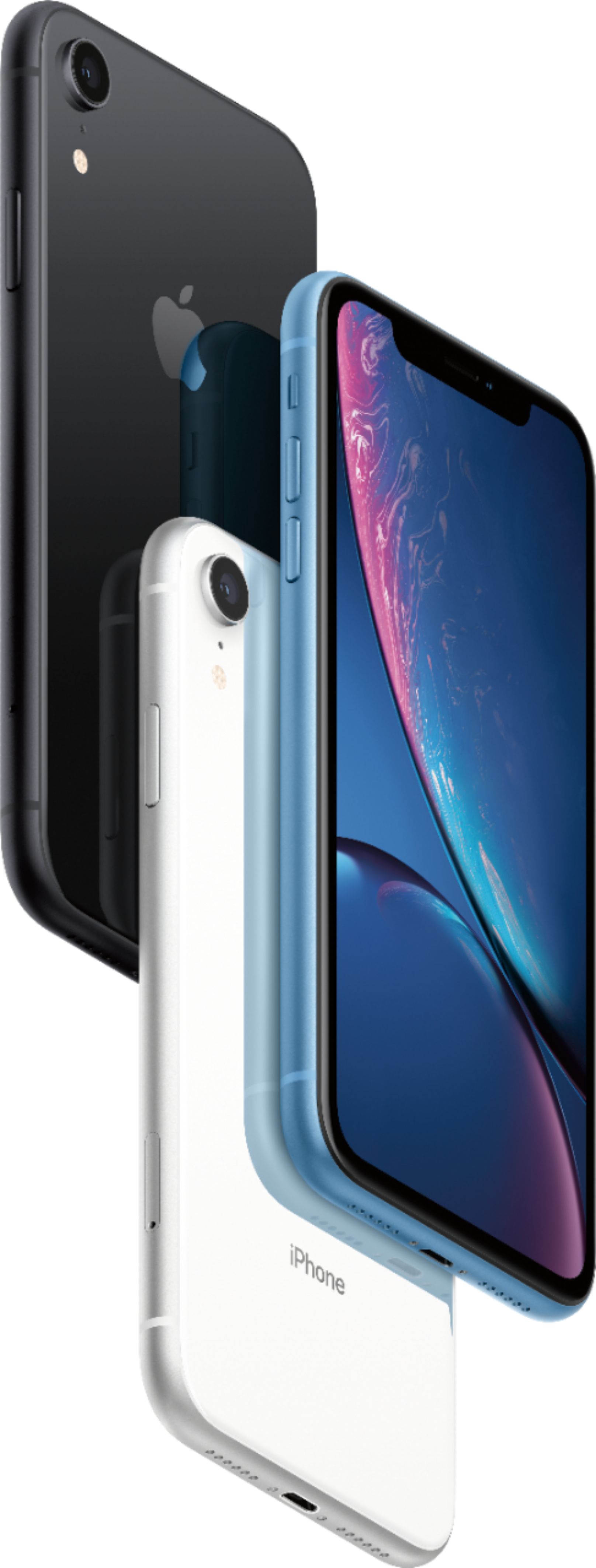 Apple iPhone XR A2105 64 GB Smartphone - 6.1 LCD HD 1792 x 828 - Dual-Core (2 Core) 2.50 GHz Quad-Core (4 Core) 1.60 GHz - 3 GB Ram - iOS 12 - 4G - Black
