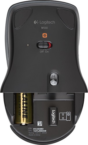 Best Buy: Logitech M560 Wireless Mouse Black 910-003880