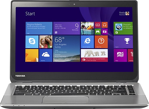  Toshiba - Satellite 14&quot; Touch-Screen Laptop - Intel Core i5 - 6GB Memory - 750GB Hard Drive - Smart Silver