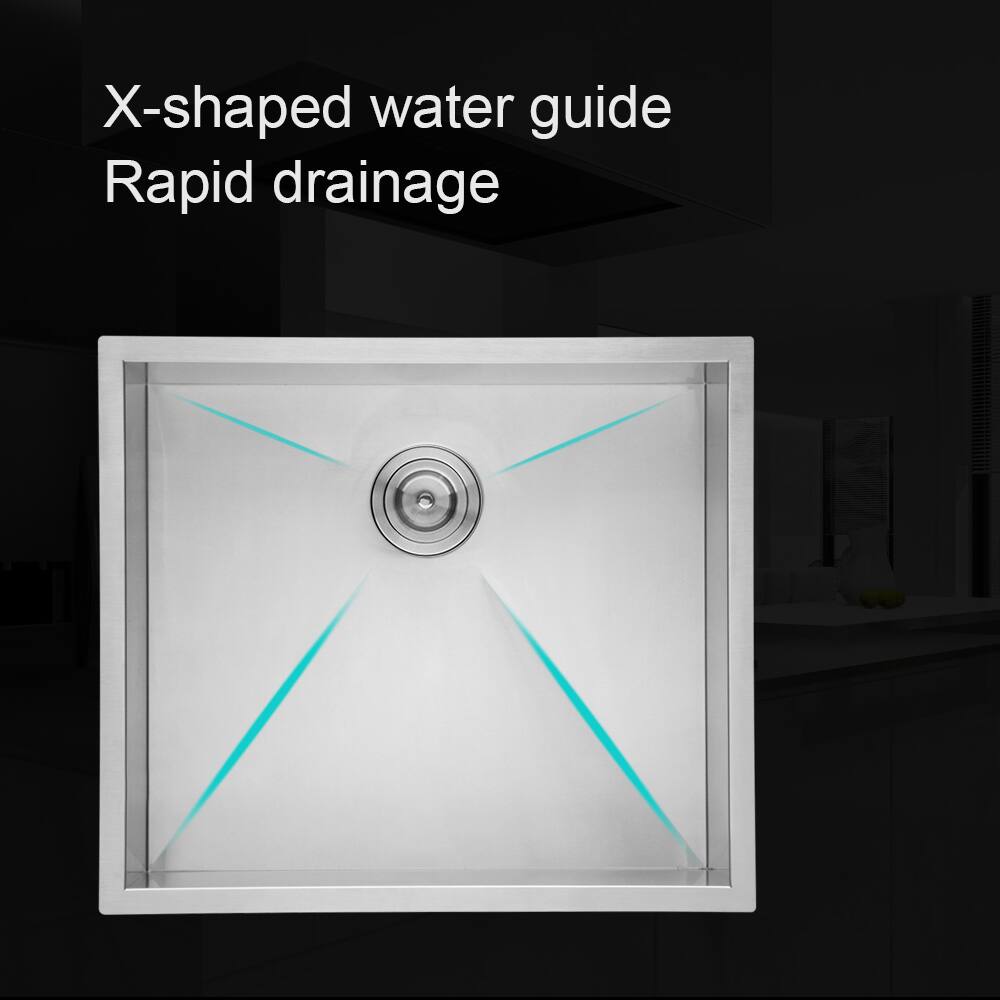 X-shaped water guide  
Rapid drainage