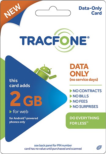  TRACFONE - Android $50 Data Plan Card