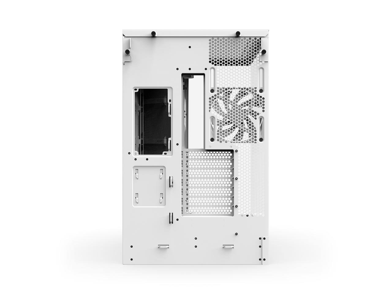 Alt View 9. NZXT - NZXT H9 Flow (2025) CM-H92FW-01 Large Dual-Chamber ATX Mid-Tower - White - White.
