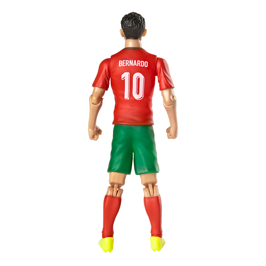 Alt View 2. Banbo Toys - Banbo Toys SOCKERS Portugal National Bernardo Silva 8" Collectible Soccer Action Figure.