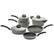Angle Zoom. Ballarini - Parma Forged Aluminum 10-pc Nonstick Cookware Set - Gray.