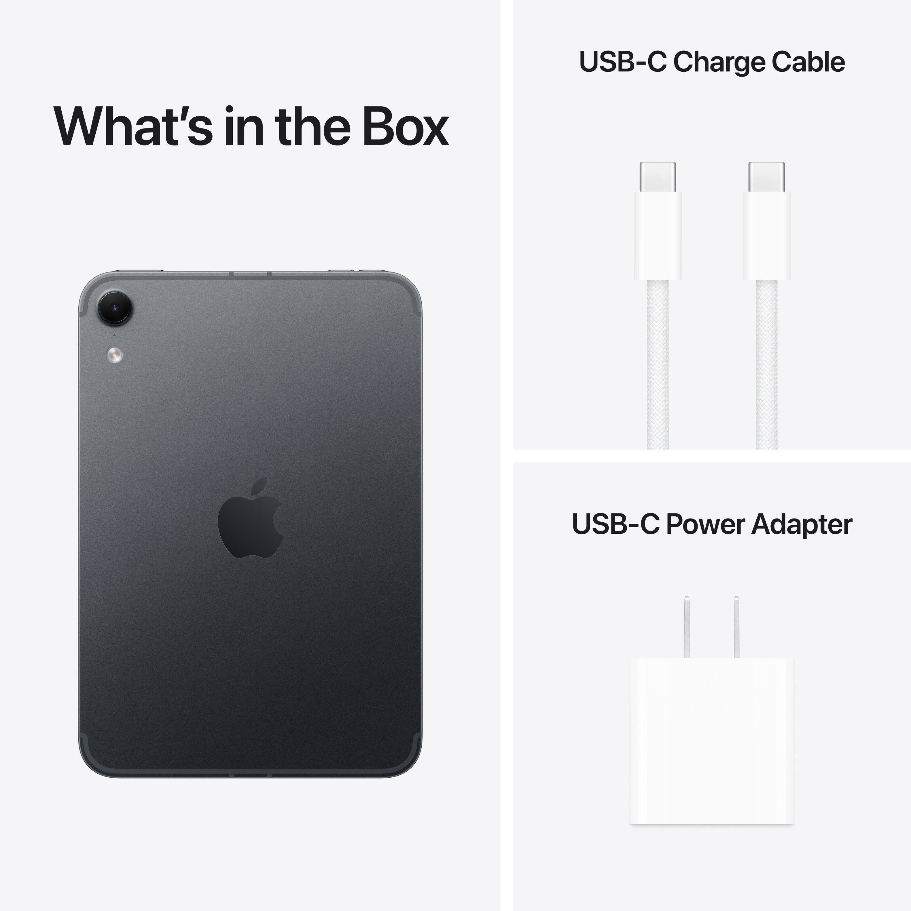 What's in the Box
USB-C Charge Cable
USB-C Power Adapter