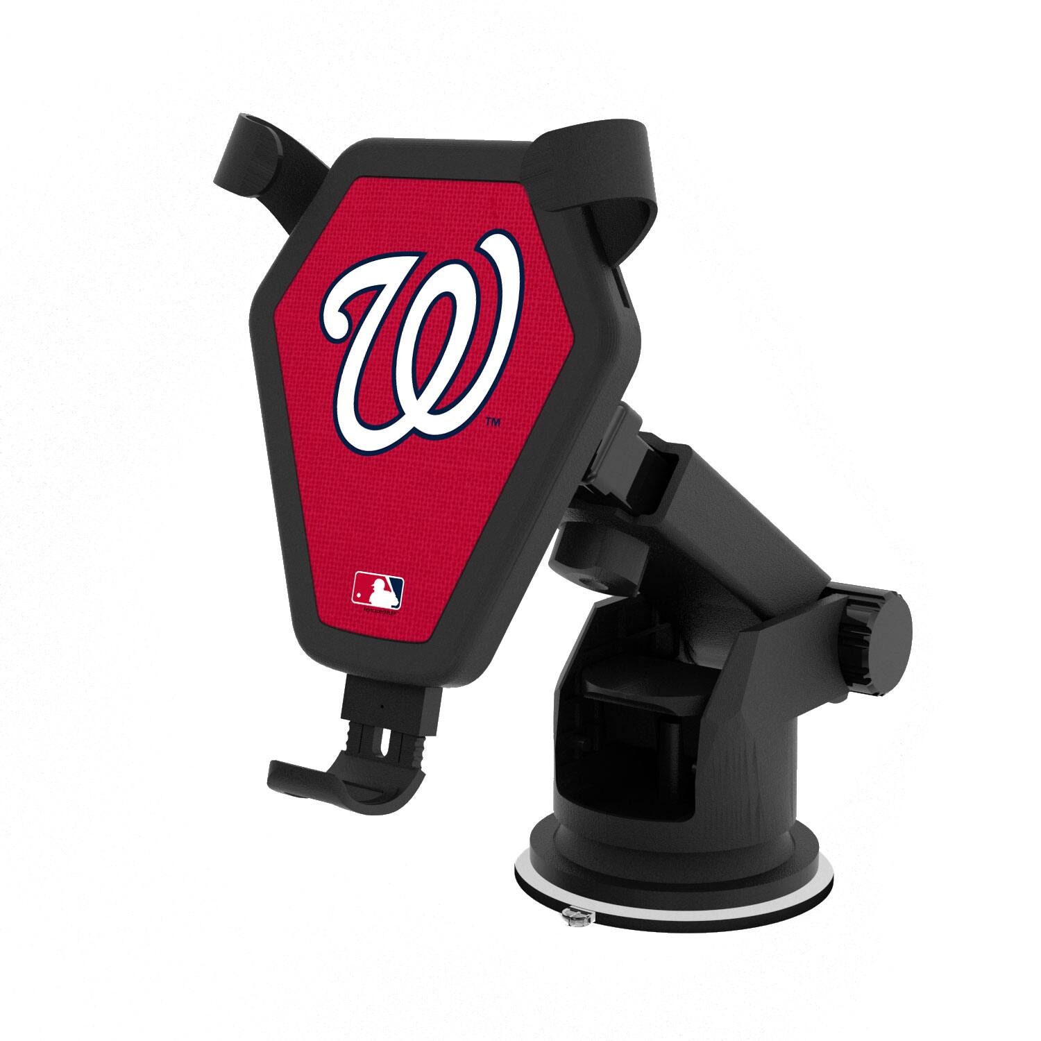 Front. Keyscaper - Washington Nationals Solid Design Wireless Car Charger - Multicolor.
