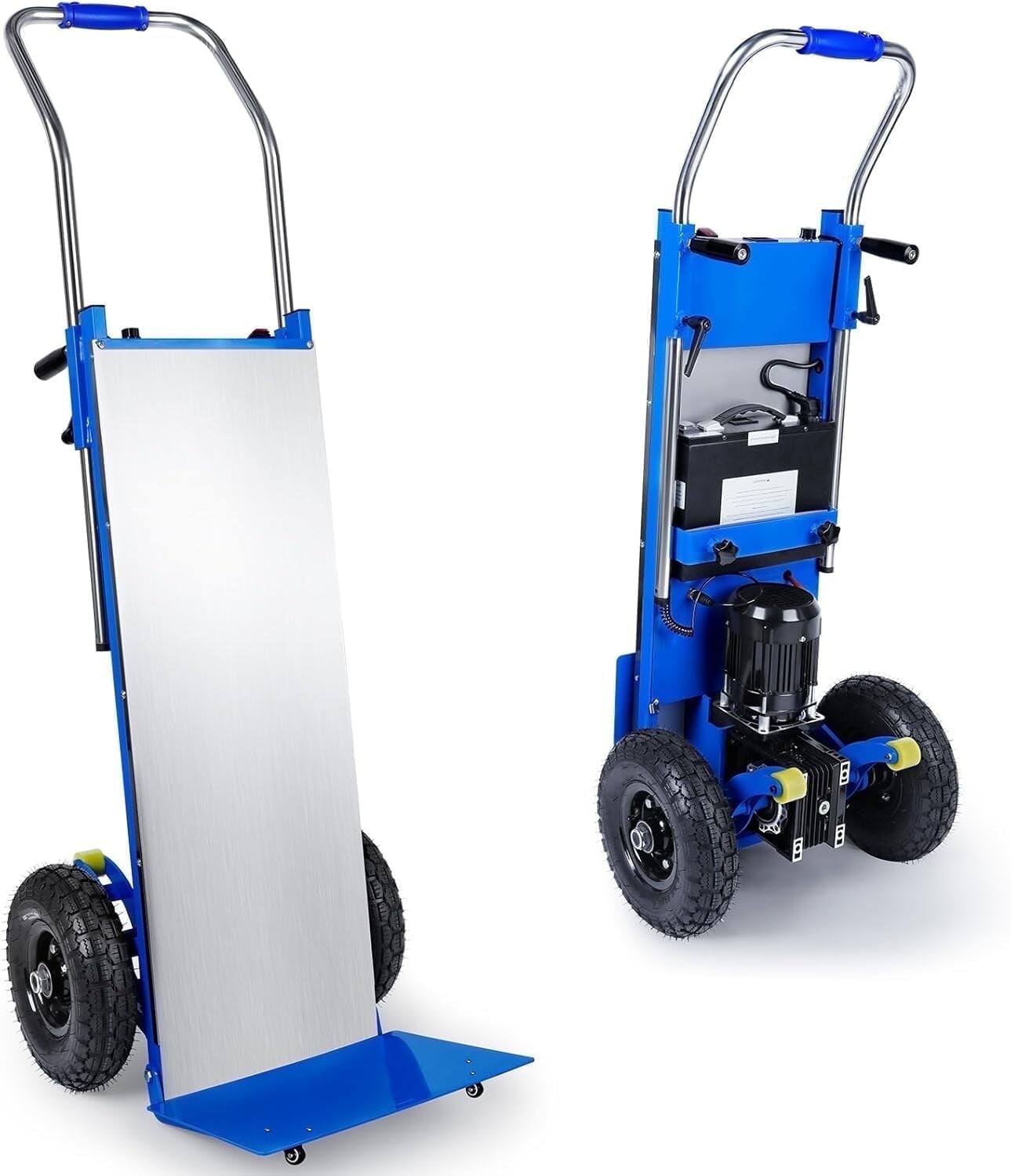 Front. Mirfee - 880 lbs Stair Climbing Sack Hand Truck - Blue.