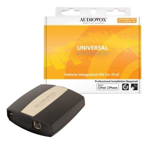 Front Standard. Audiovox - Universal FM-RDS Direct Modulator for Apple® iPod® and iPhone® - Black.