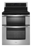 Front Zoom. Whirlpool - 30" Self-Cleaning Freestanding Double Oven Electric Convection Induction Range - Stainless steel.