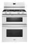 Whirlpool - 30" Self-Cleaning Freestanding Double Oven Gas Range - White-Front_Standard